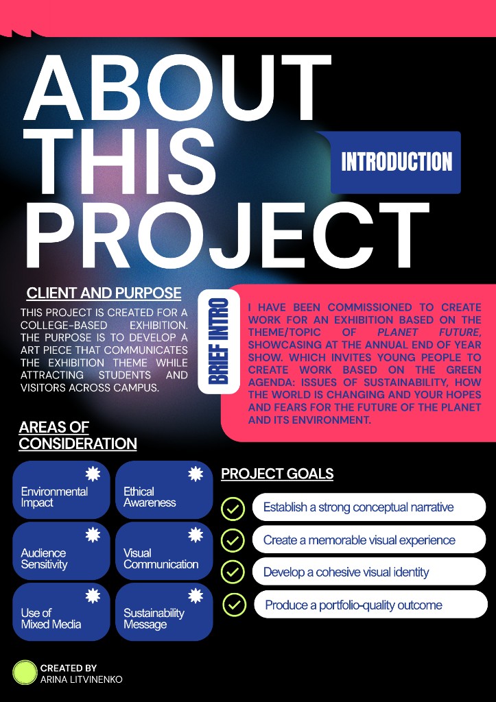Editorial design artwork — about this project