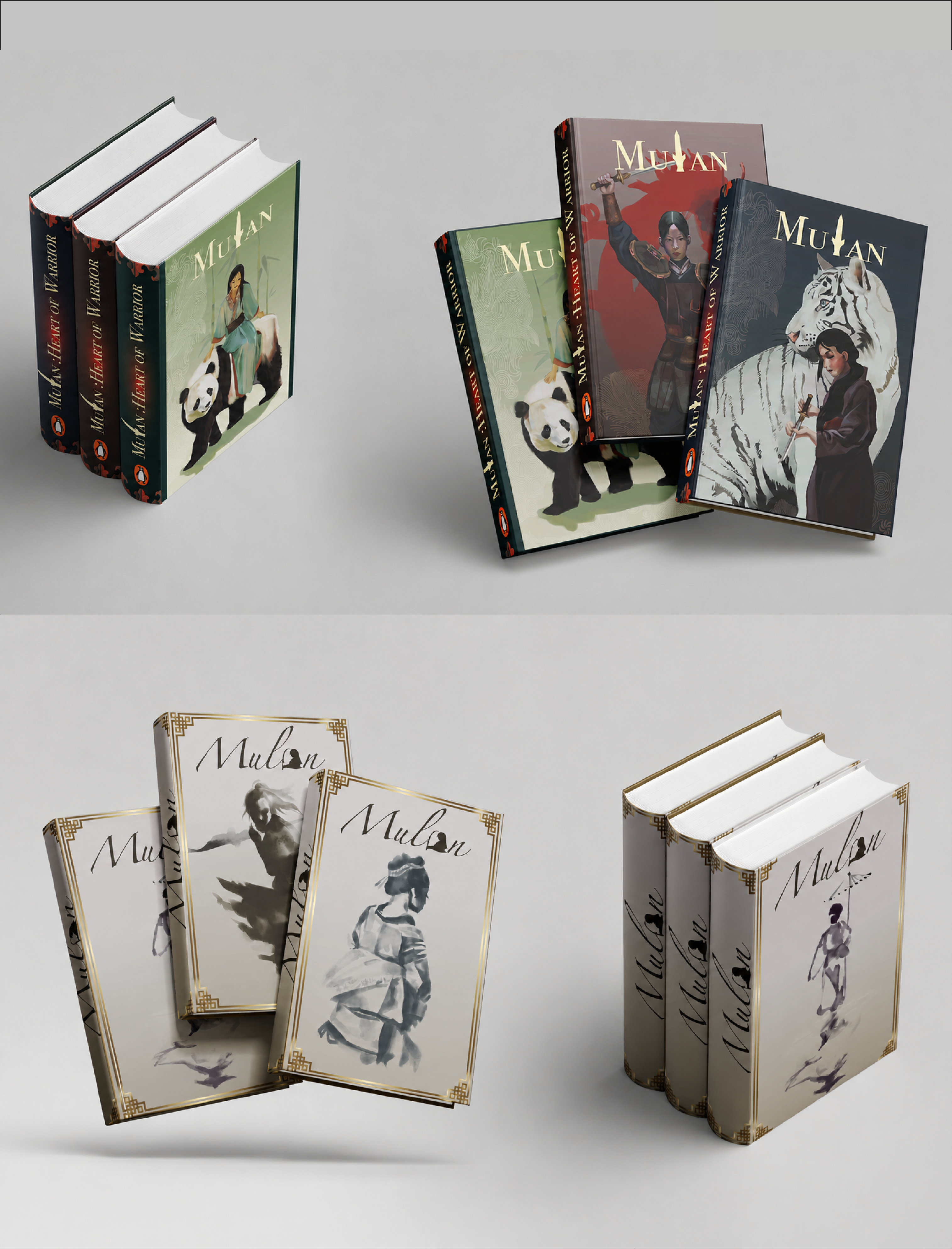 Mulan book cover concepts for Penguin Books